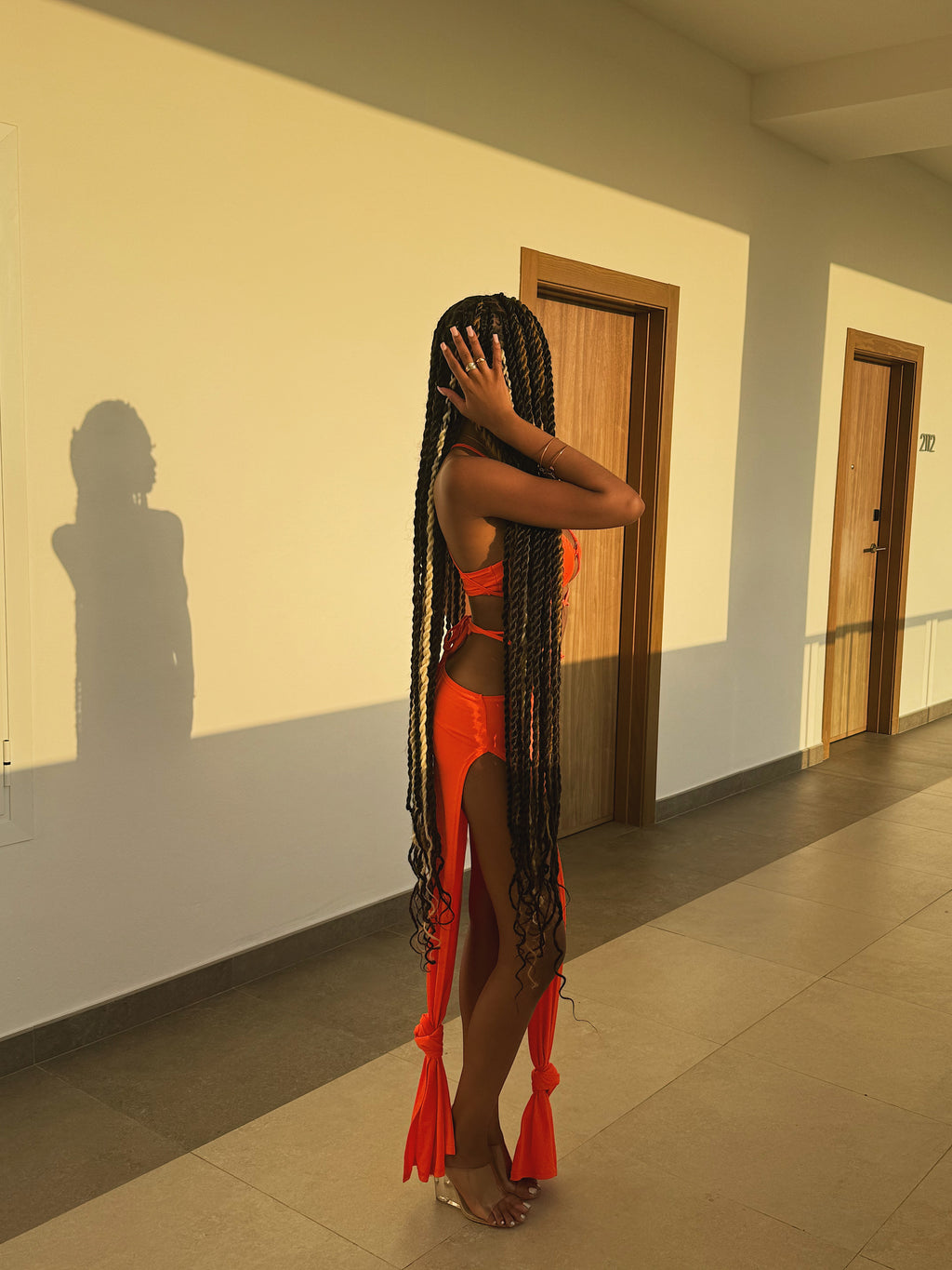 Papaya Skirt Set