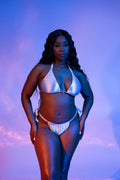 Sky Satin Bikini Bottom