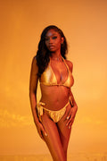 Honey Satin Bikini Bottom